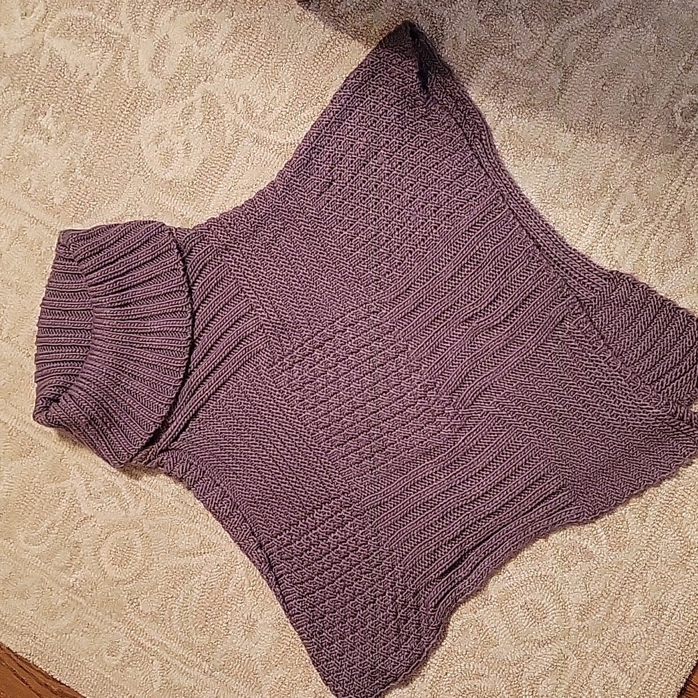 Turtleneck poncho